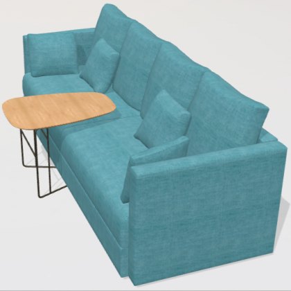 Fama Fedra sofa with centre table