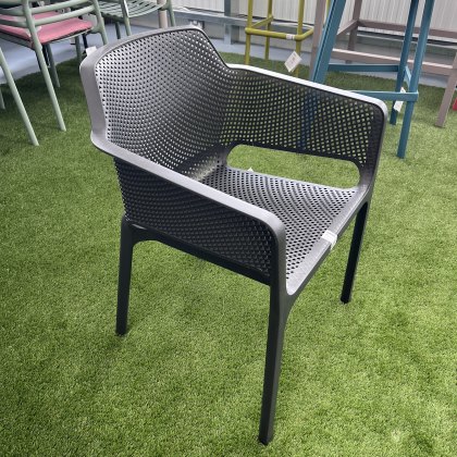 2 x Nardi Net Relax outdoor armchairs in antracite