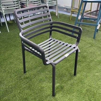 2 x Nardi Doga outdoor dining armchairs in antracite