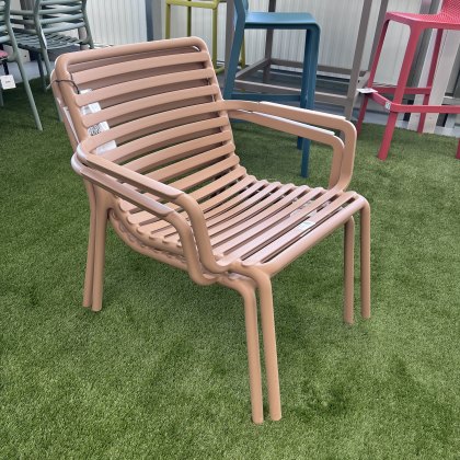 2 x Nardi Doga relax outdoor armchairs in cappucino