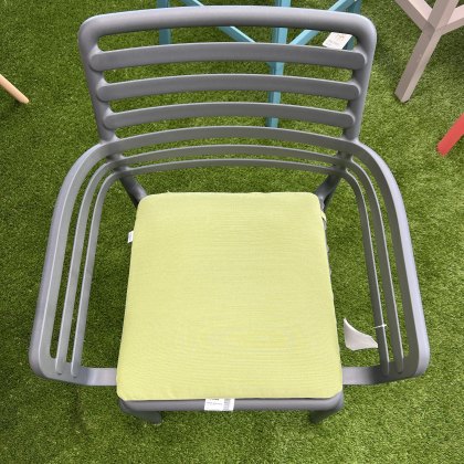4 x Nardi Doga dining chair seat pads - avacado sunbrella