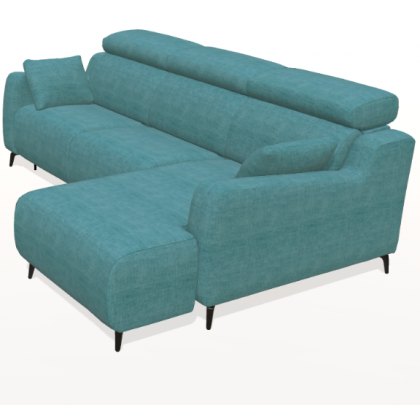 Fama Berlin 2 seater sofa with chaise on right