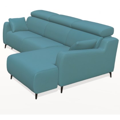 Fama Berlin 2 seater sofa with chaise on right