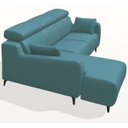 Fama Berlin 2 seater sofa with chaise on left