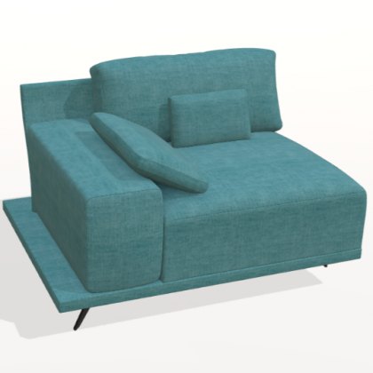 Fama Oasis left 30cm square arm seat module