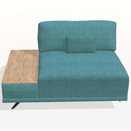 Fama Oasis left table arm seat module