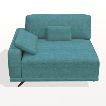 Fama Oasis left 17cm square arm seat module