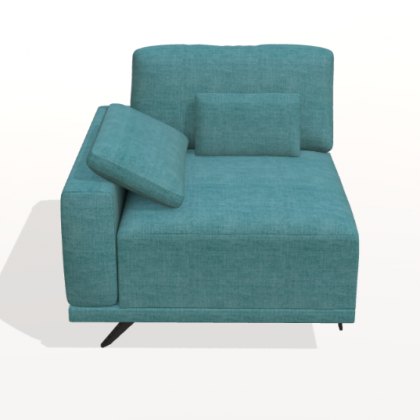 Fama Oasis left 17cm square arm seat module