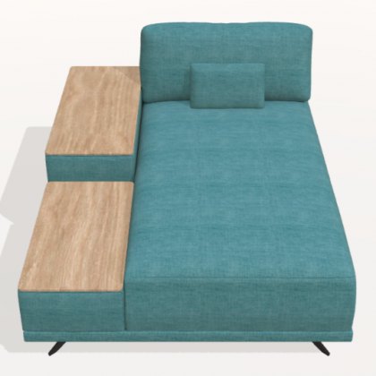 Fama Oasis left table arm chaise module