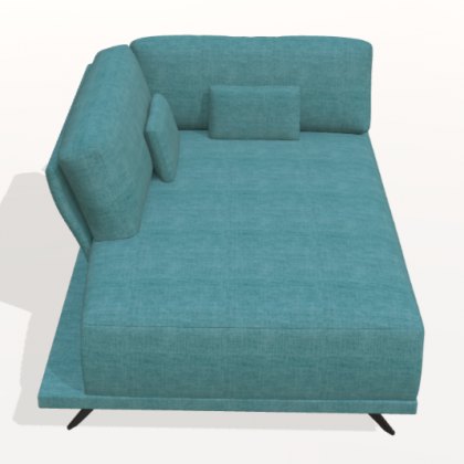 Fama Oasis left high arm chaise module