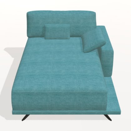 Fama Oasis right 17cm square arm chaise module
