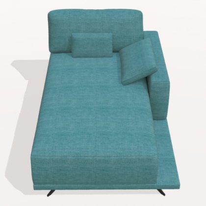 Fama Oasis right 17cm square arm chaise module