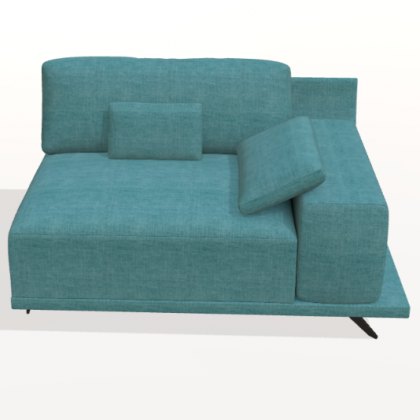 Fama Oasis right 30cm square arm seat module
