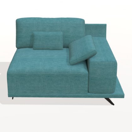 Fama Oasis right 30cm square arm seat module