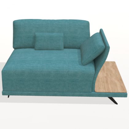 Fama Oasis right high arm & shelf seat module