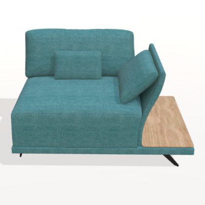 Fama Oasis right high arm & shelf seat module