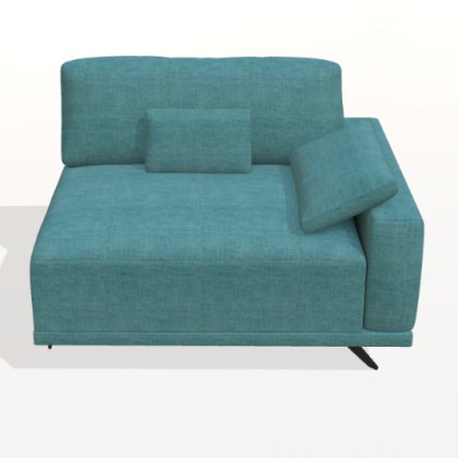 Fama Oasis right 17cm square arm seat module