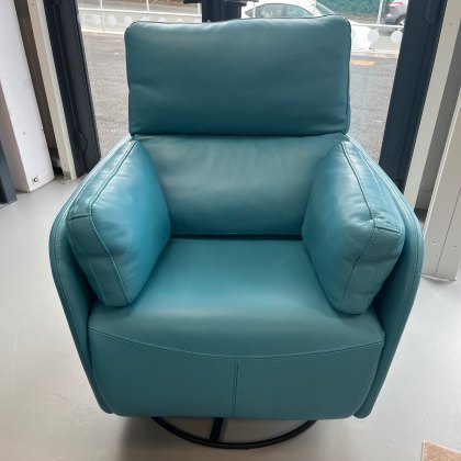 Clearance Fama Adan leather recliner armchair
