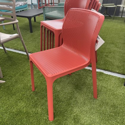 6 x Nardi Bit bistrot dining chairs in Corallo (5 day delivery)