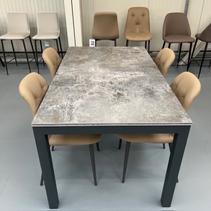 Clearance Alison extending dekton dining table