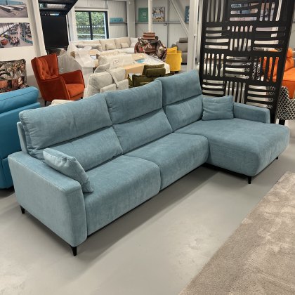 Fama Axel recliner sofa with chaise right - covered in club 43 Fama Axel recliner sofa with chaise right - covered in club 43