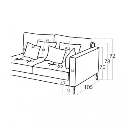 Fama Opera 3 Seater Left Arm Module