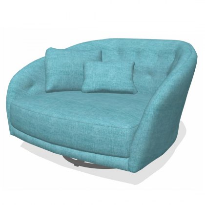 Fama Astoria fabric You & Me LG swivel chair