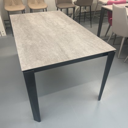 Bontempi Casa Chef extending dining table 160-240 x 90cm - grey ceramic top