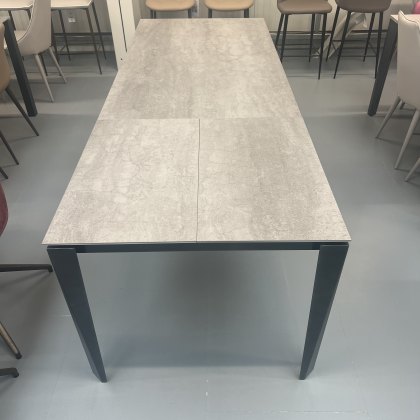 Bontempi Casa Chef extending dining table 160-240 x 90cm - grey ceramic top