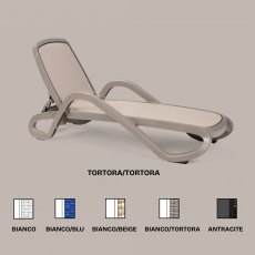 Nardi Alfa outdoor sun lounger (set of 2)