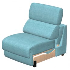 Fama Loto Fabric Single Seat Armless Mod