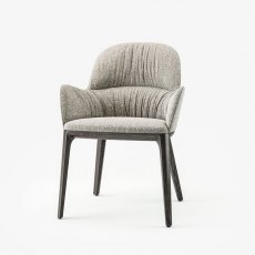 Bontempi Casa Queen dining chair - wood frame with arms