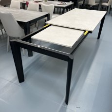 Connubia Calligaris extending Lord table 160-220 x 85 with melamine top & ash smoke legs