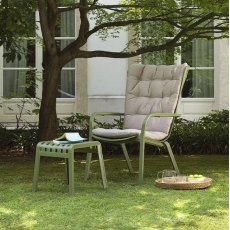 Nardi Folio armchair set (2 x chairs, 2 x seat pads, 2 x footrest)