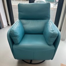 Clearance Fama Adan leather recliner armchair