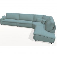 Fama Selene 2 seater corner sofa with divan end - 404 x 280cm Fama Selene 2 seater corner sofa with divan end - 404 x 280cm