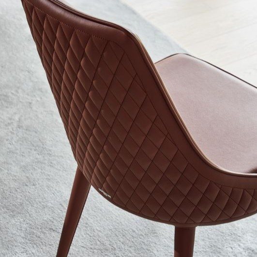 Bontempi quilted back dining chair