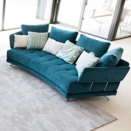 Curved modern sofa