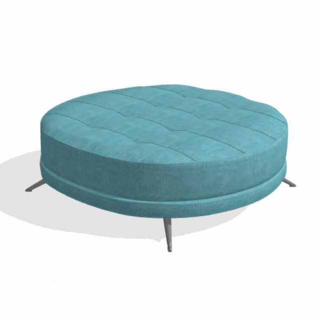 Fama Pacific large round footstool