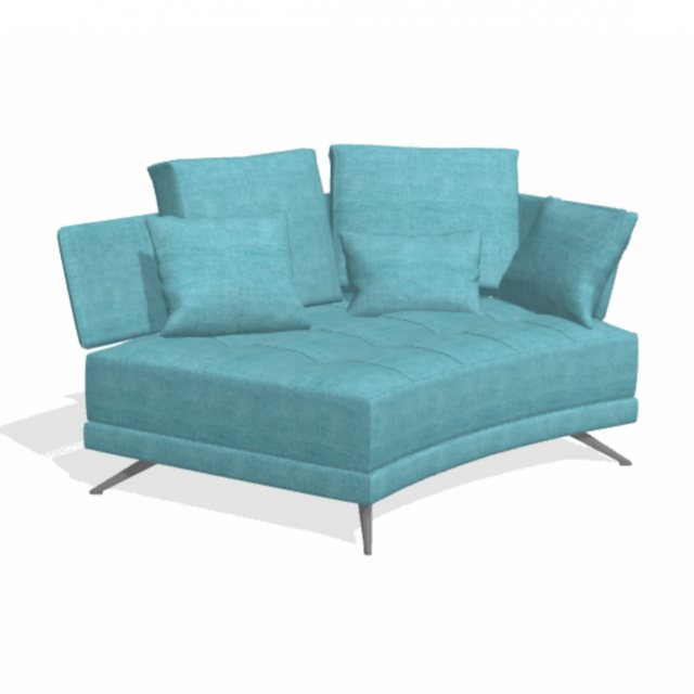 Fama Pacific 2 seater curved sofa