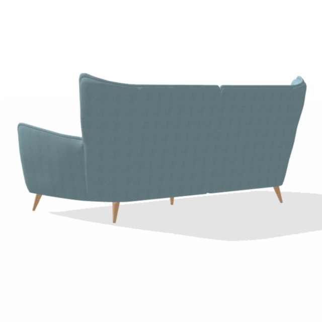 Contemporary winged back sofa