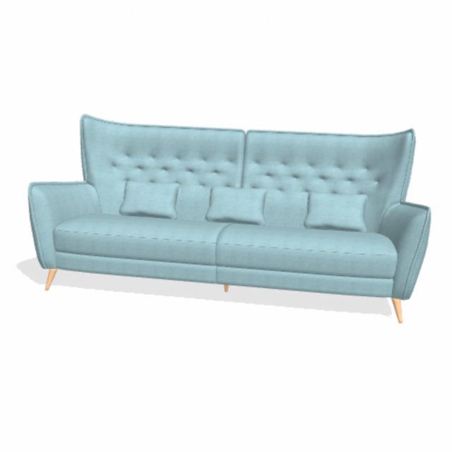 Modern winged back sofa