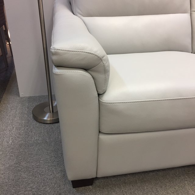 Milan leather corner sofa