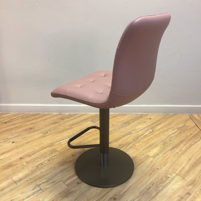 Bontempi Kuga dusty pink napper leather bar stool