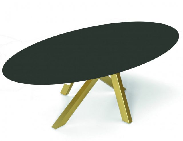 Oval Moon statement dining table