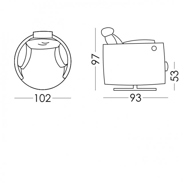 Fama Moon chair dimensions