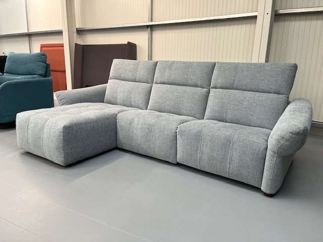 Clearance Italian 3 seater with chaise and power recline seat