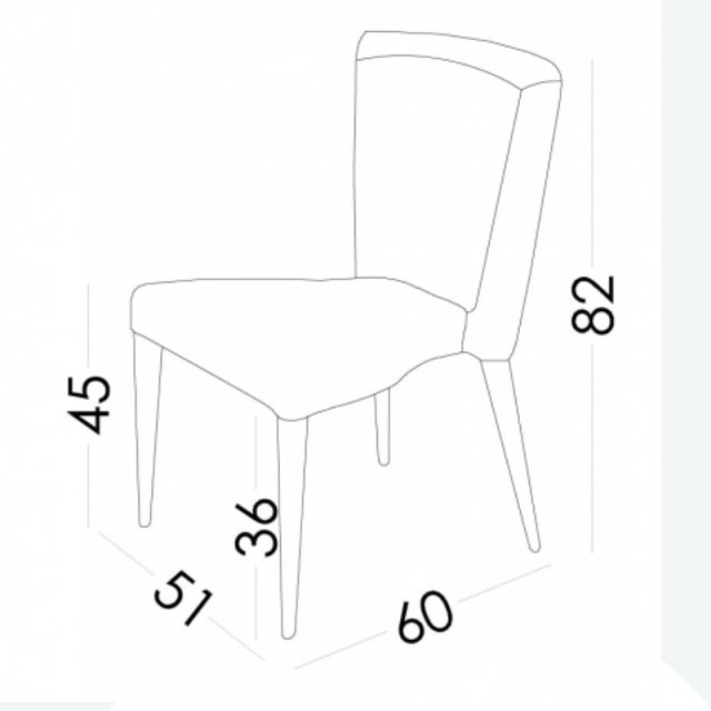 Fama rock dining chair schematic