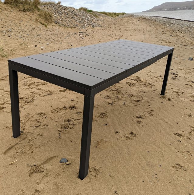 Contemporary outdoor garden table