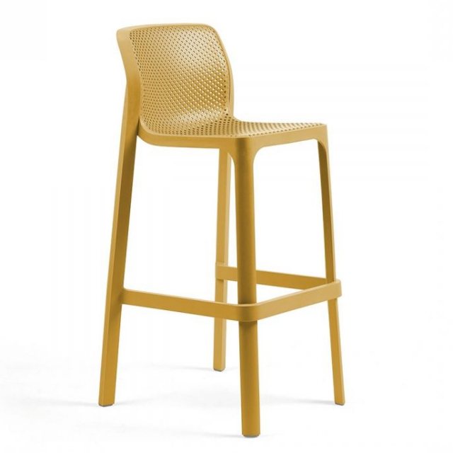 Nardi Net outdoor high stool (set of 6) mustard